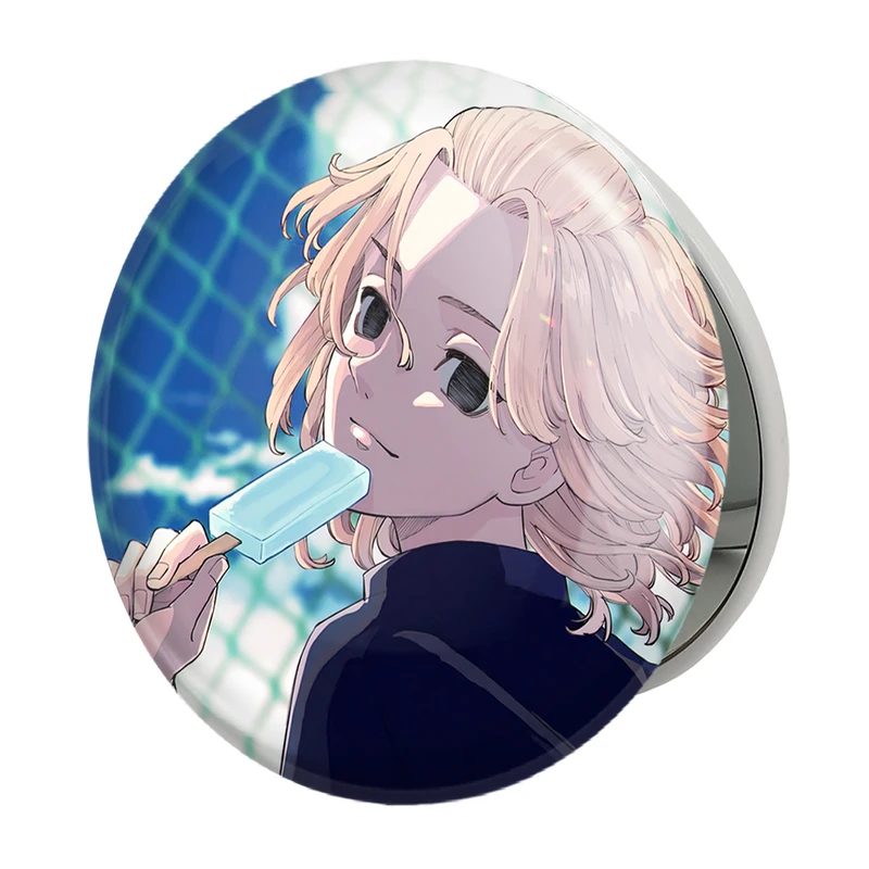 آینه جیبی خندالو طرح مایکی انیمه توکیو ریونجرز مدل تاشو کد 11158 