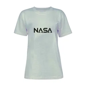 تی شرت آستین کوتاه زنانه مدل ناسا کد L152 رنگ طوسی