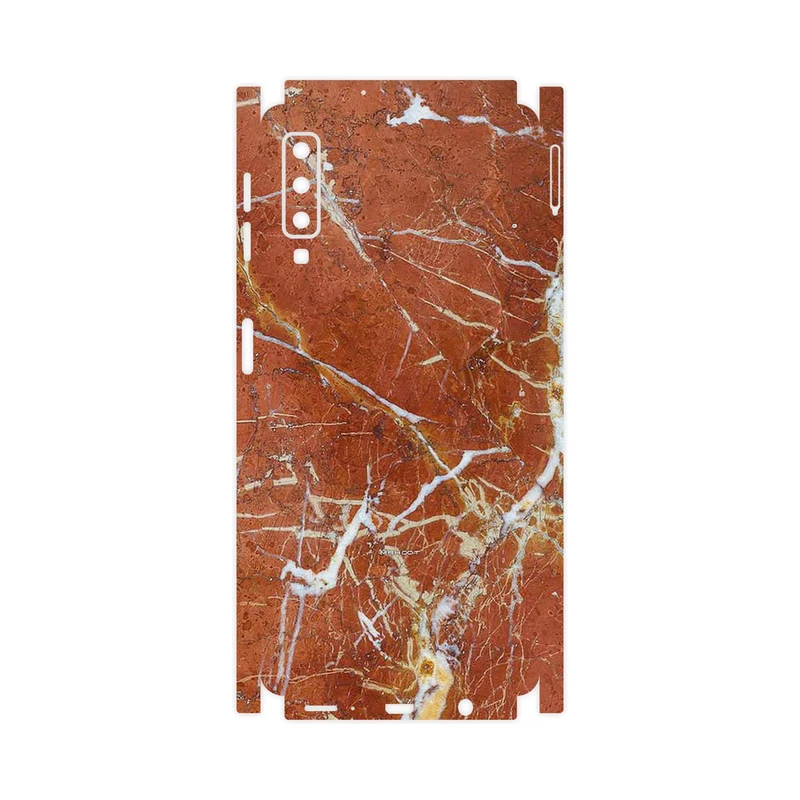 برچسب پوششی ماهوت مدل Red Marble-FullSkin مناسب برای گوشی موبایل سامسونگ Galaxy A7 2018