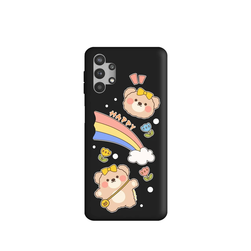 کاور طرح خرس رنگین کمان کد m728 مناسب برای گوشی موبایل سامسونگ Galaxy A32 5G / M32 5G / A13 4G