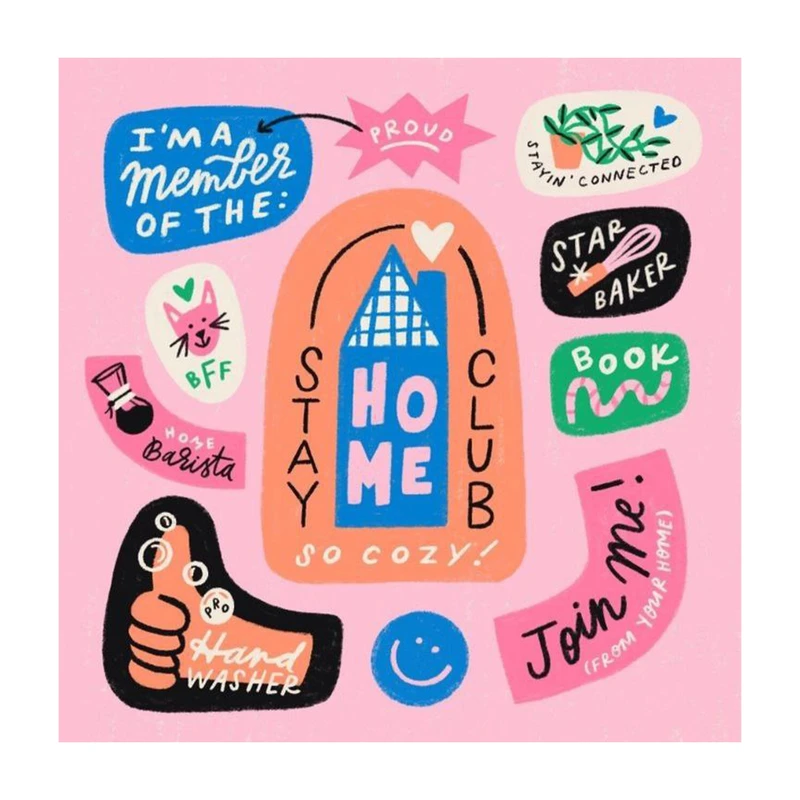 مگنت گلاک طرح نقاشی تایپوگرافی کد MF53