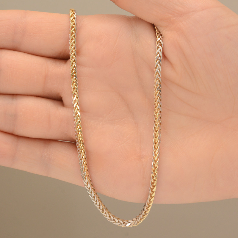 زنجیر طلا 18 عیار زنانه طلای مستجابی مدل میرو ضخیم کد S60 زنجیر طلا 18 عیار زنانه طلای مستجابی مدل میرو ضخیم کد S60