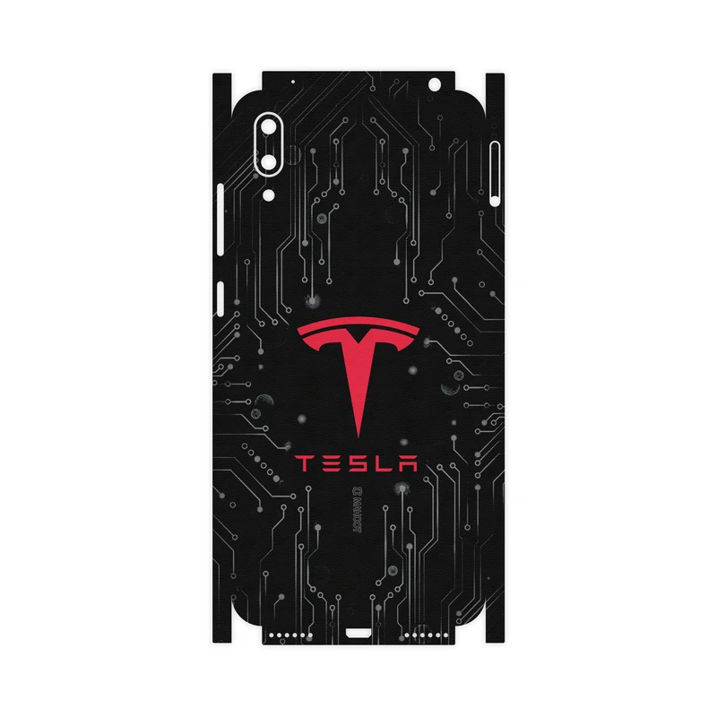 برچسب پوششی ماهوت مدل TESLA-Motors-FullSkin مناسب برای گوشی موبایل هوآوی Y7 Pro 2019