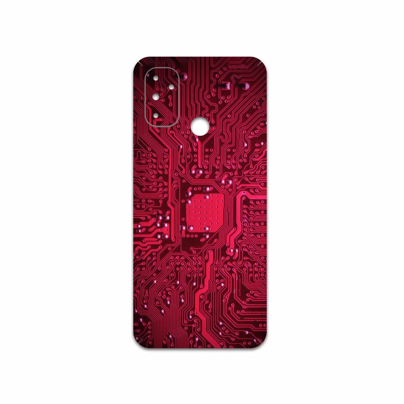 برچسب پوششی ماهوت مدل Red-Printed-Circuit-Board مناسب برای گوشی موبایل وان پلاس Nord N100
