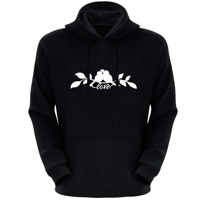 هودی زنانه مدل  گنجشک F297 رنگ مشکی