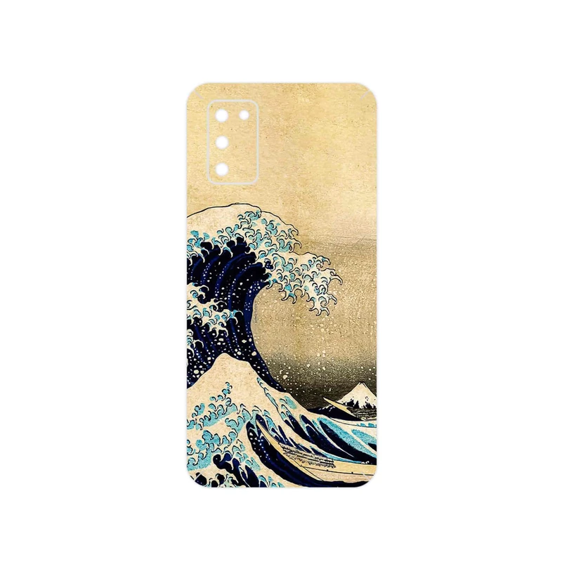 برچسب پوششی ماهوت مدل The Great Wave off Kanagawa of Hokusai مناسب برای گوشی موبایل سامسونگ Galaxy A03S