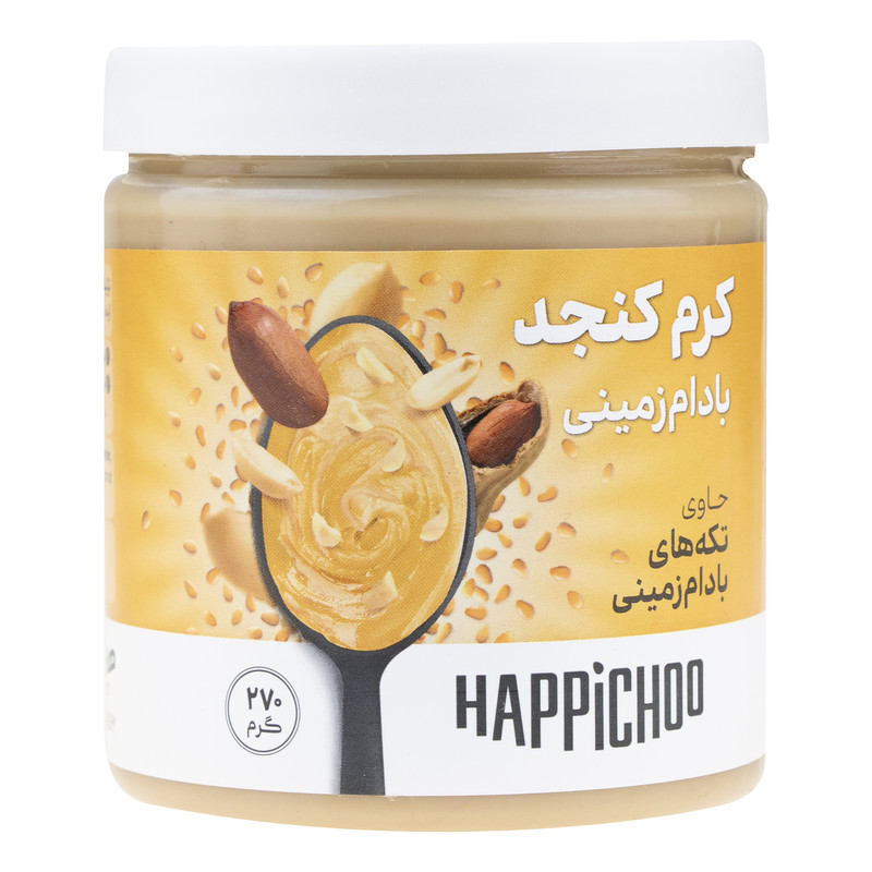 کرم کنجد بادام زمینی کرانچی، هپی چو - 270 گرم