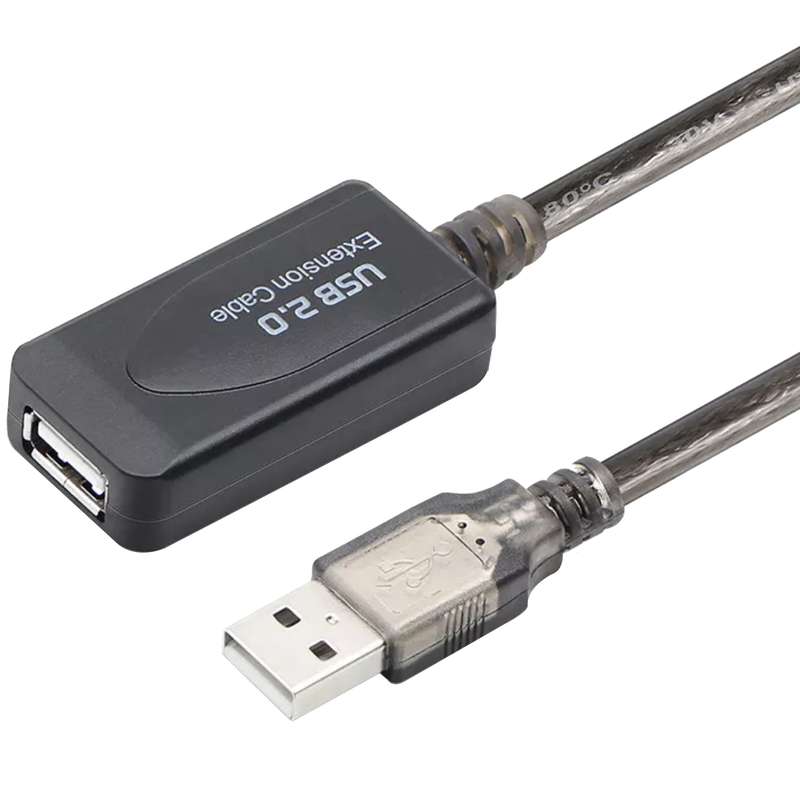 کابل افزایش طول 2.0 USB شارک مدل +CHIPSET طول 30 متر کابل افزایش طول 2.0 USB شارک مدل +CHIPSET طول 30 متر