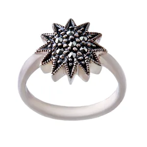  انگشتر نقره زنانه بازرگانی میلادی کد  AW_355