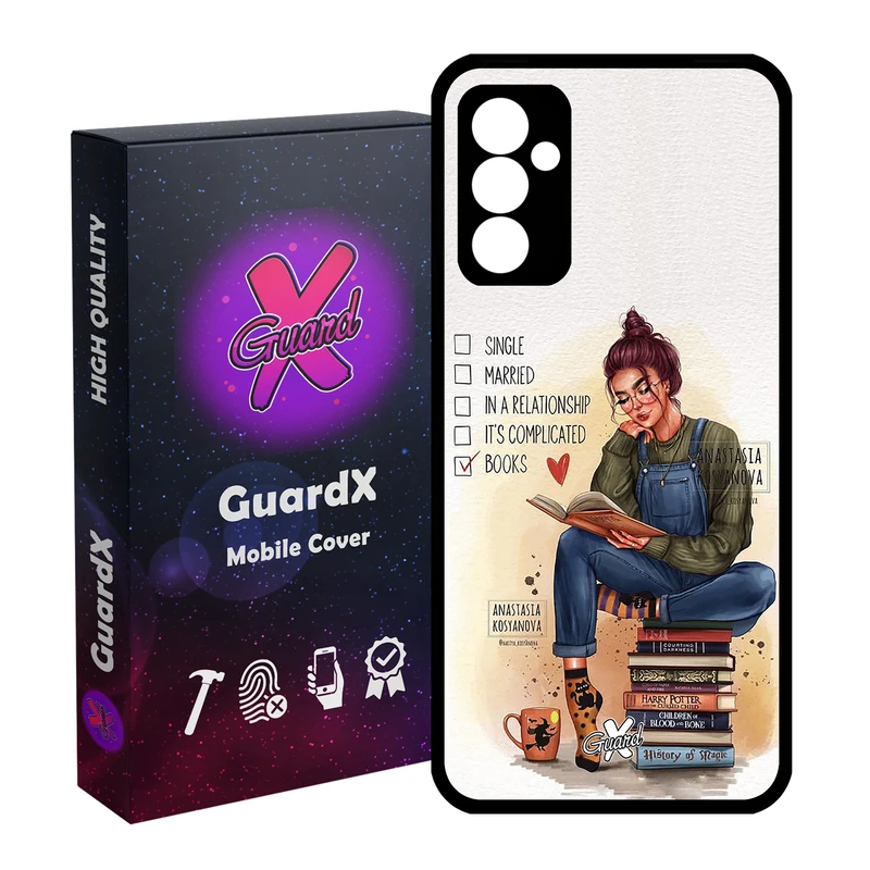 کاور گارد ایکس طرح دختر مدل Glass10286 مناسب برای گوشی موبایل سامسونگ Galaxy A54 / A54 5G