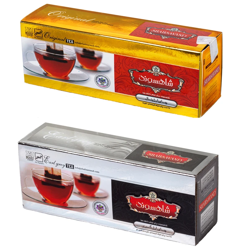 چای کیسه ای شاهسوند دو بسته 25 عددی