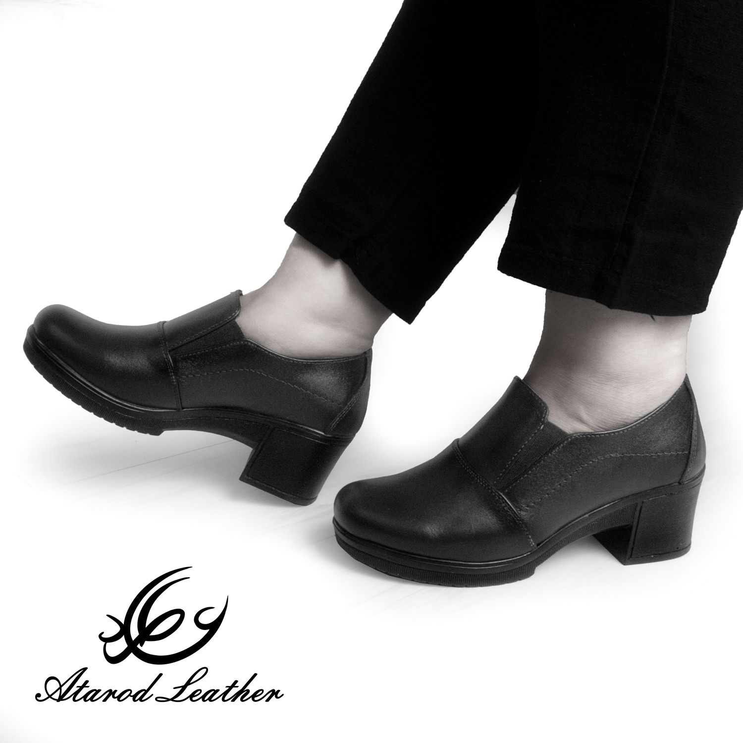 کفش زنانه چرم عطارد مدل طبی چرم طبیعی کد SH43 -  - 14
