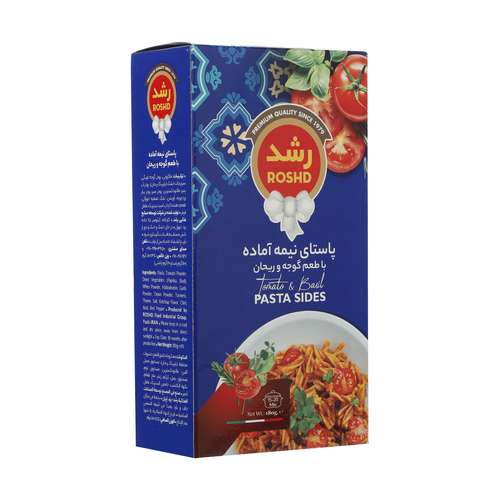 پاستا نیمه آماده با طعم گوجه و ریحان رشد - 180 گرم