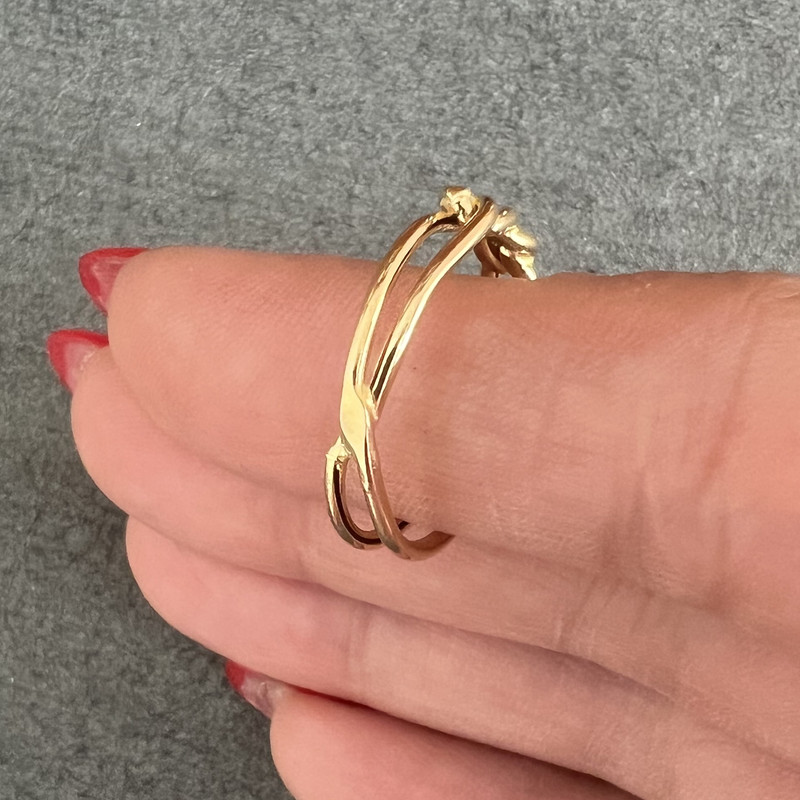 انگشتر طلا 18 عیار زنانه دوست خوب مدل dk392