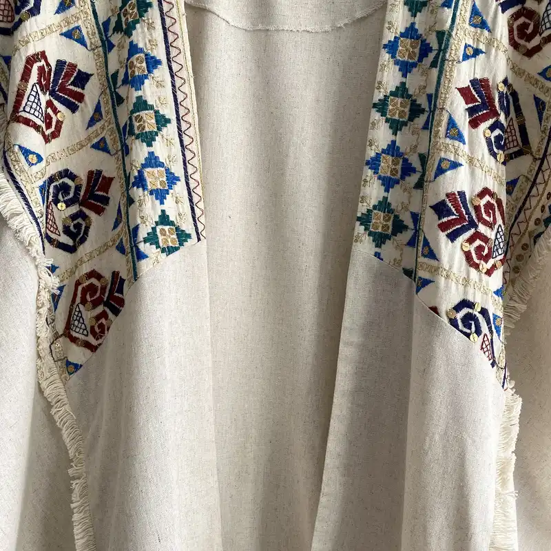 پانچو زنانه مدل ریشه