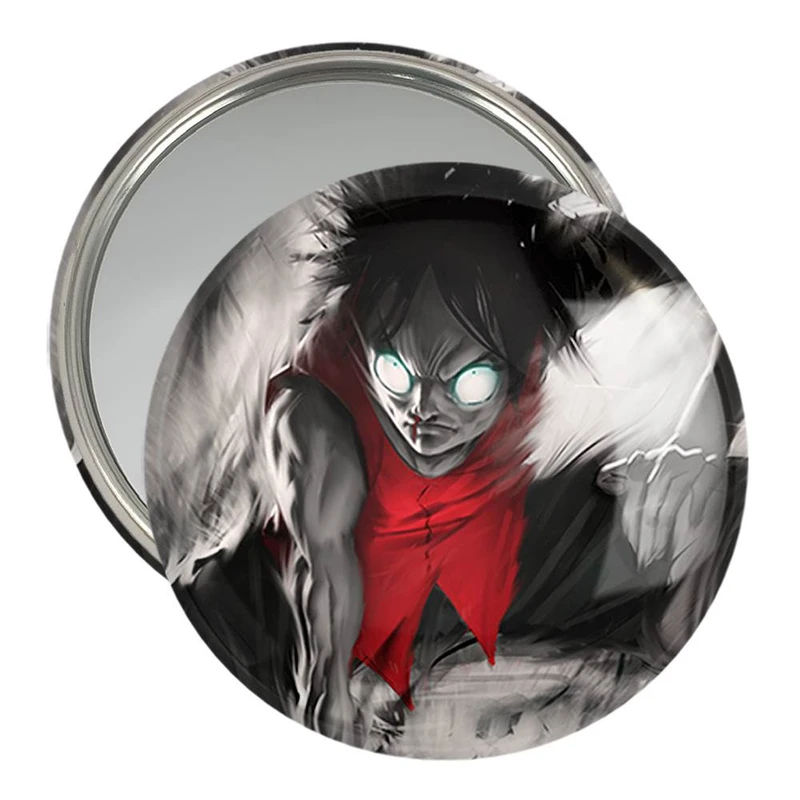 آینه جیبی خندالو مدل مانکی دی لوفی انیمه وان پیس One Piece  کد 11439