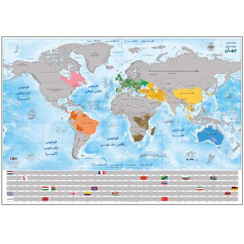 نقشه انتشارات ایرانشناسی مدل جهان کد 303