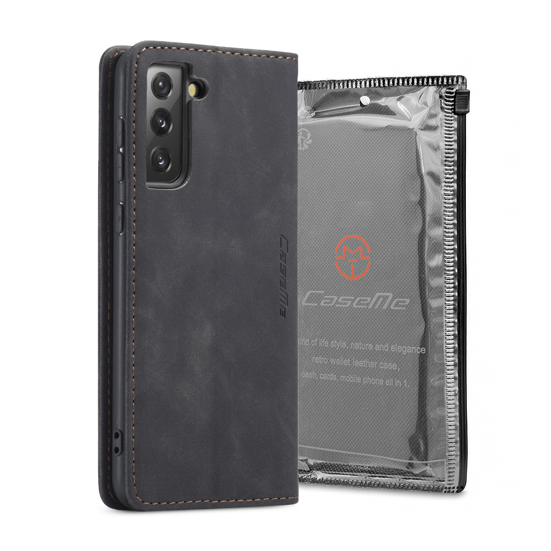 کیف کلاسوری کیس‌می مدل Vintage-013 مناسب برای گوشی موبایل سامسونگ Galaxy S21 FE
