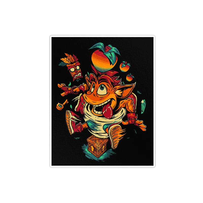  استیکر لپ تاپ ویندی دیزاین طرح crash مدل vindi1097