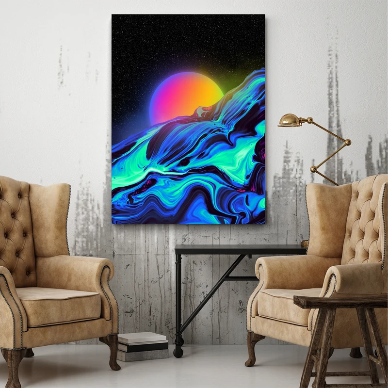 پوستر پارچه ای طرح سیاره منظومه شمسی کد FP2025