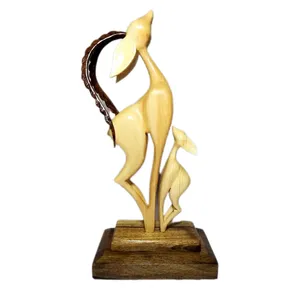 مجسمه چوبی مدل غزال