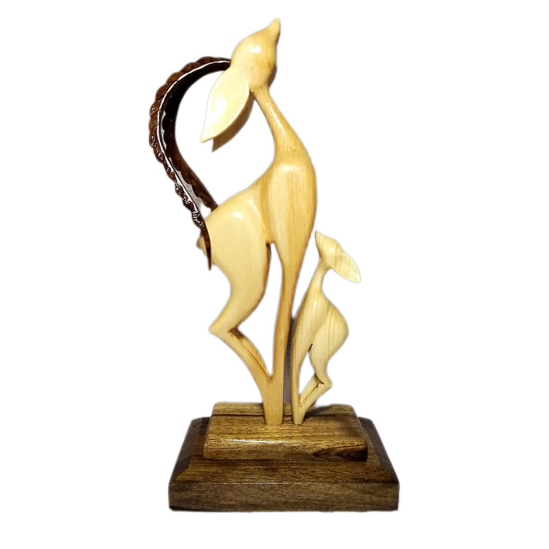 مجسمه چوبی مدل غزال