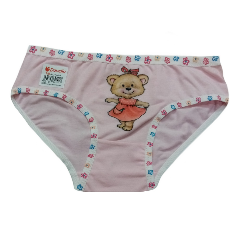 شورت دخترانه مدل خرس رنگ صورتی