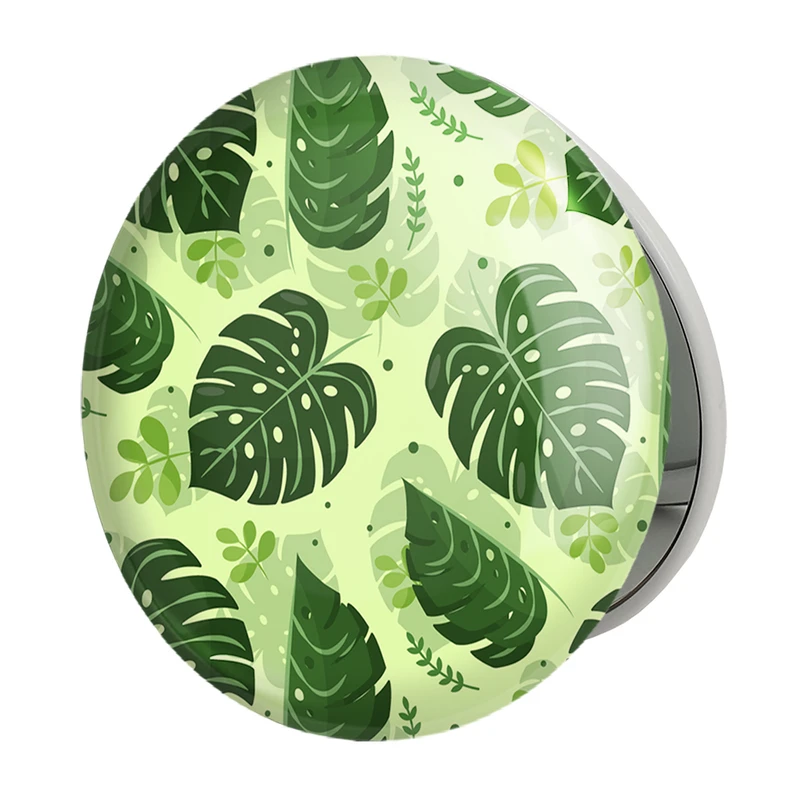 آینه جیبی خندالو طرح برگ انجیری مدل تاشو کد 28963