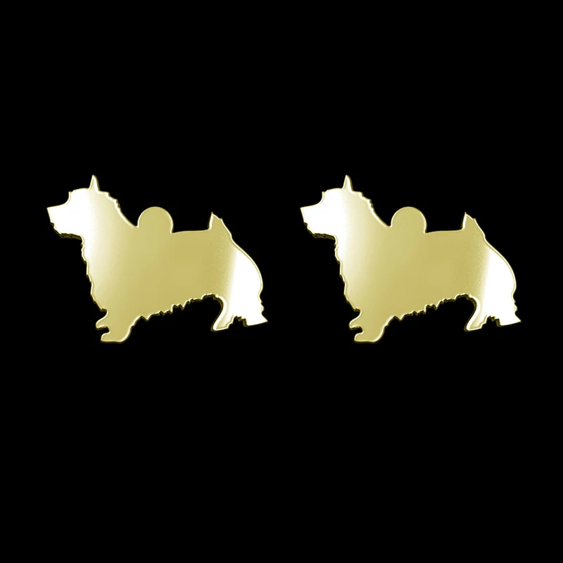 گوشواره طلا 18 عیار زنانه مدوپد مدل سگ کد GA1-16434