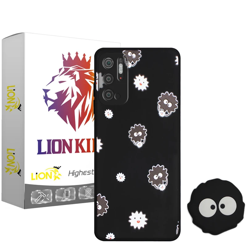 کاور لاین کینگ مدل SLmickrob مناسب برای گوشی موبایل شیائومی Poco M3 Pro به همراه پایه نگهدارنده
