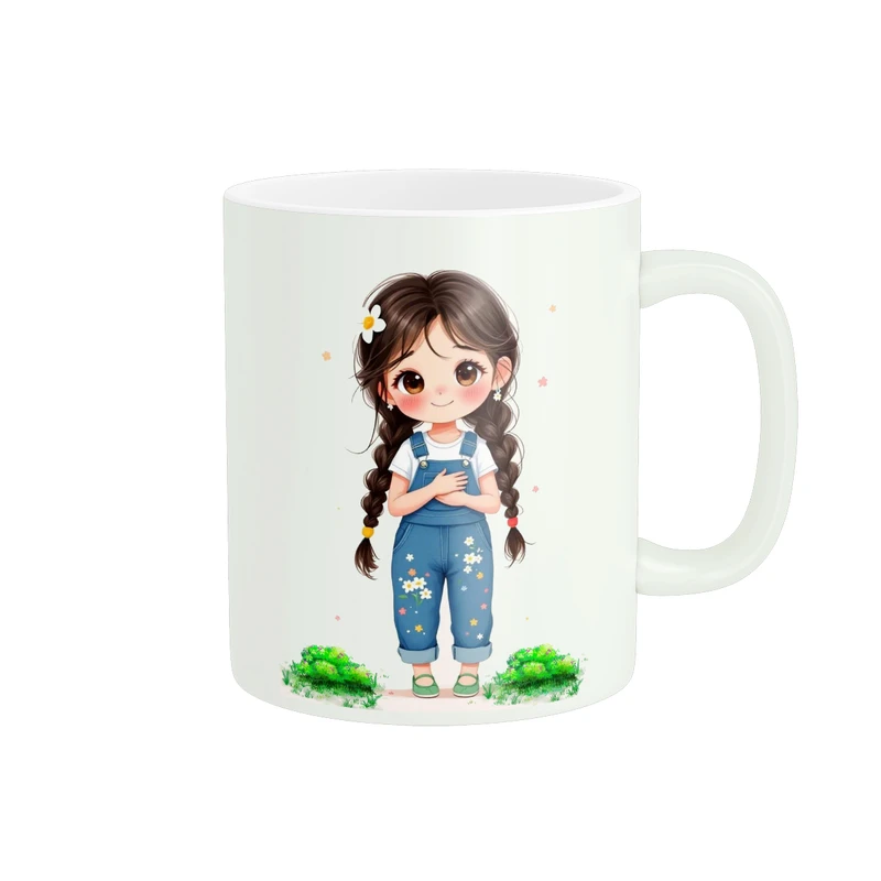  ماگ پاد آفرین طرح دخترک کد 1043