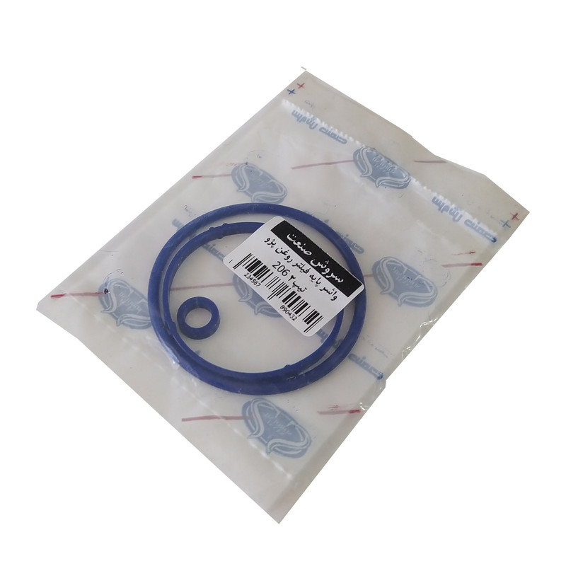 واشر پایه فیلتر روغن کد T2 سروش صنعت مناسب برای پژو 206 تیپ 2  مجموعه سه عددی