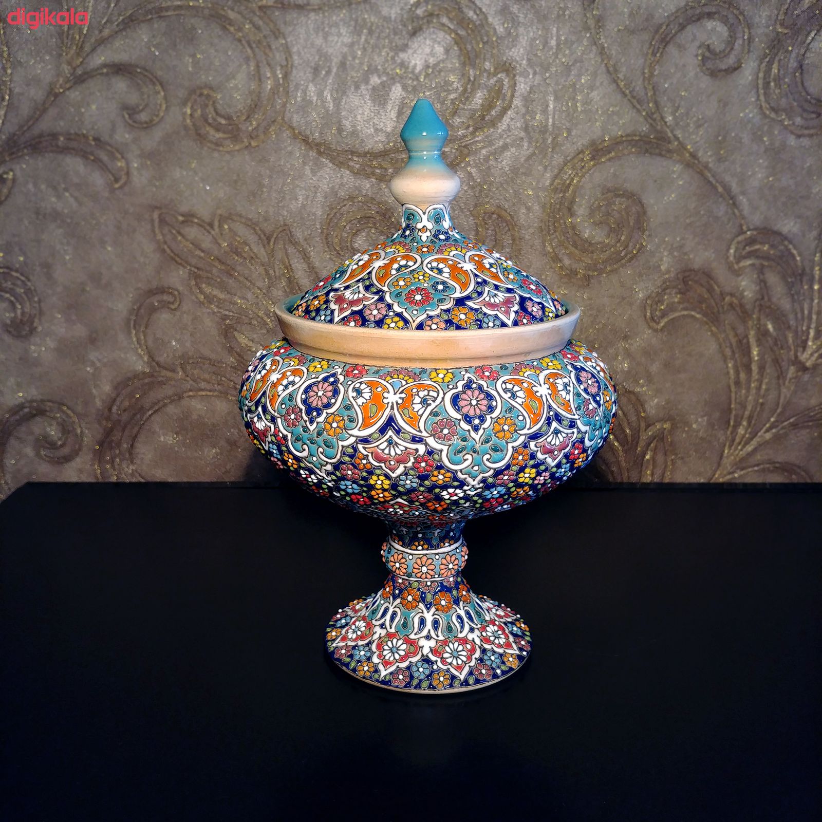 شکلات خوری مینا کاری سفالی کدs09 main 1 2