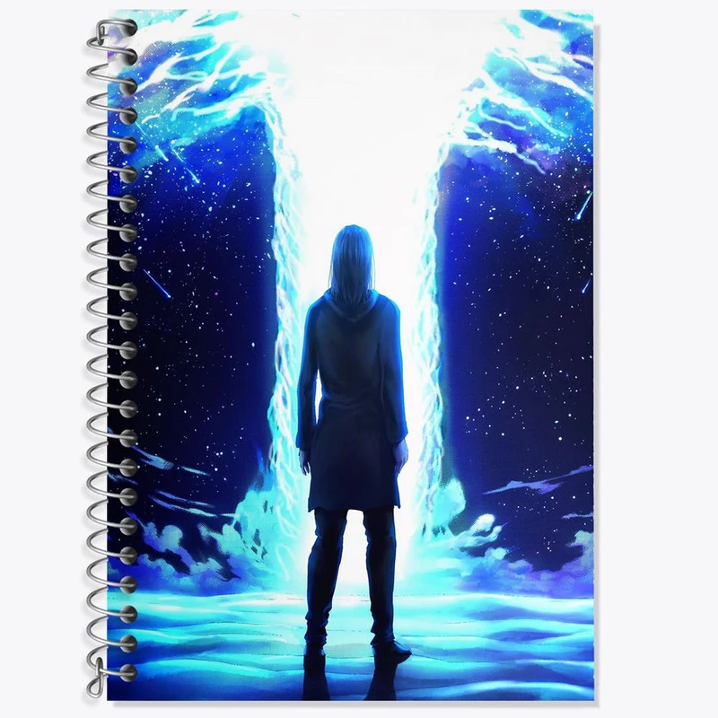 دفتر زبان 50 برگ خندالو مدل دو خط طرح ارن یگر انیمه اتک آن تایتان کد 13242