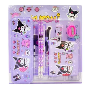 بسته لوازم تحریر مدل کرومی کد 8839 مجموعه 7 عددی