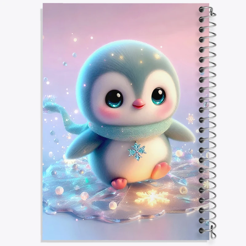 دفتر نقاشی 50 برگ خندالو طرح پنگوئن کیوت کد F5367