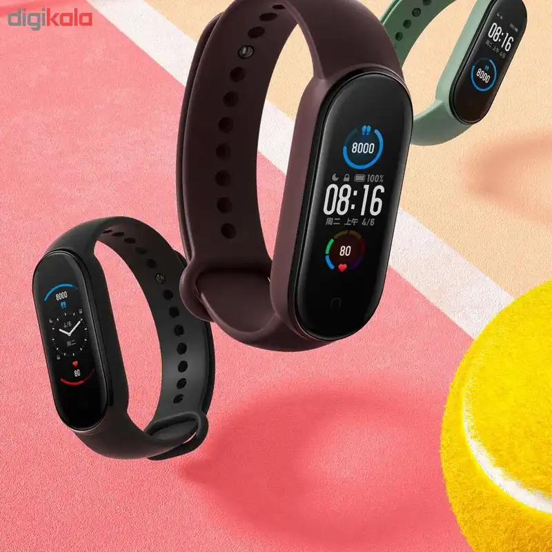 مچ بند هوشمند شیائومی مدل Mi Band 5 Global Version به همراه 2 عدد محافظ صفحه نمایش