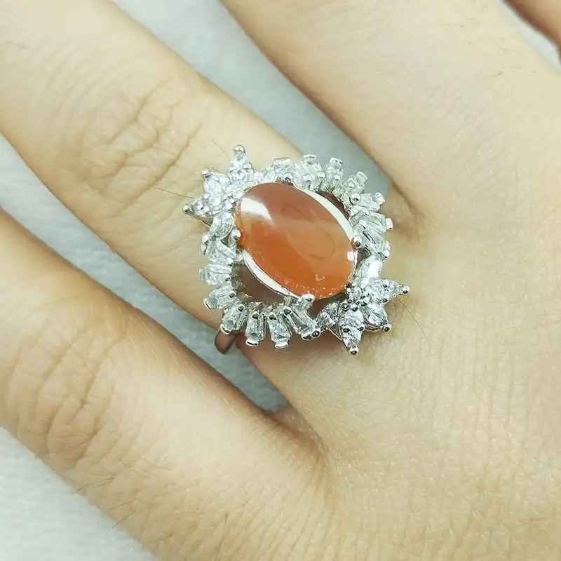 انگشتر نقره زنانه سلین کالا کد4عقیق