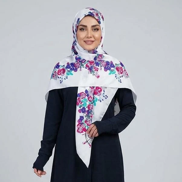 روسری زنانه آنالیا مدل نخ پنبه مایا کد 1017
