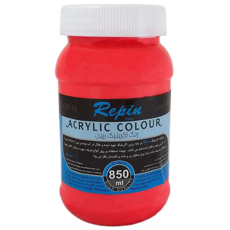 رنگ اکریلیک رپین مدل Flourscent حجم 850 میلی‌لیتر