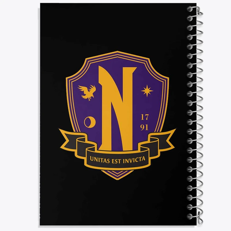 دفتر مشق 50 برگ خندالو مدل سریال ونزدی Wednesday کد 25214