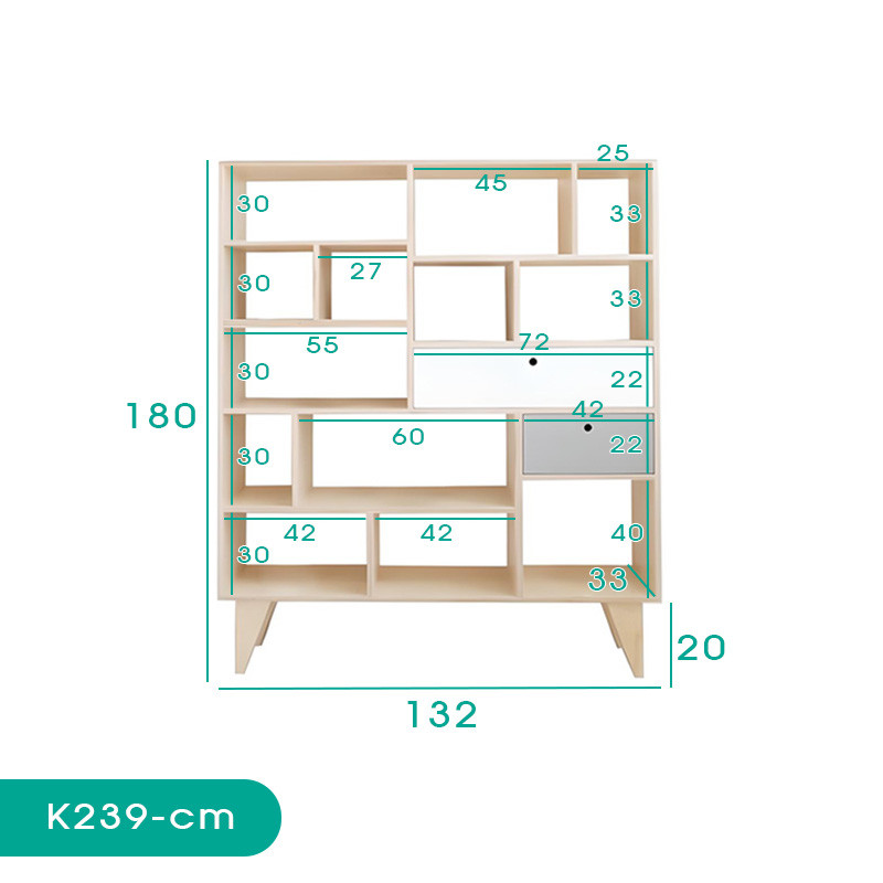کتابخانه اسمردیس مدل K239 - MDF