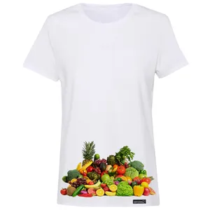 تی شرت آستین کوتاه زنانه 27 مدل Fruit Vegetable کد MH928