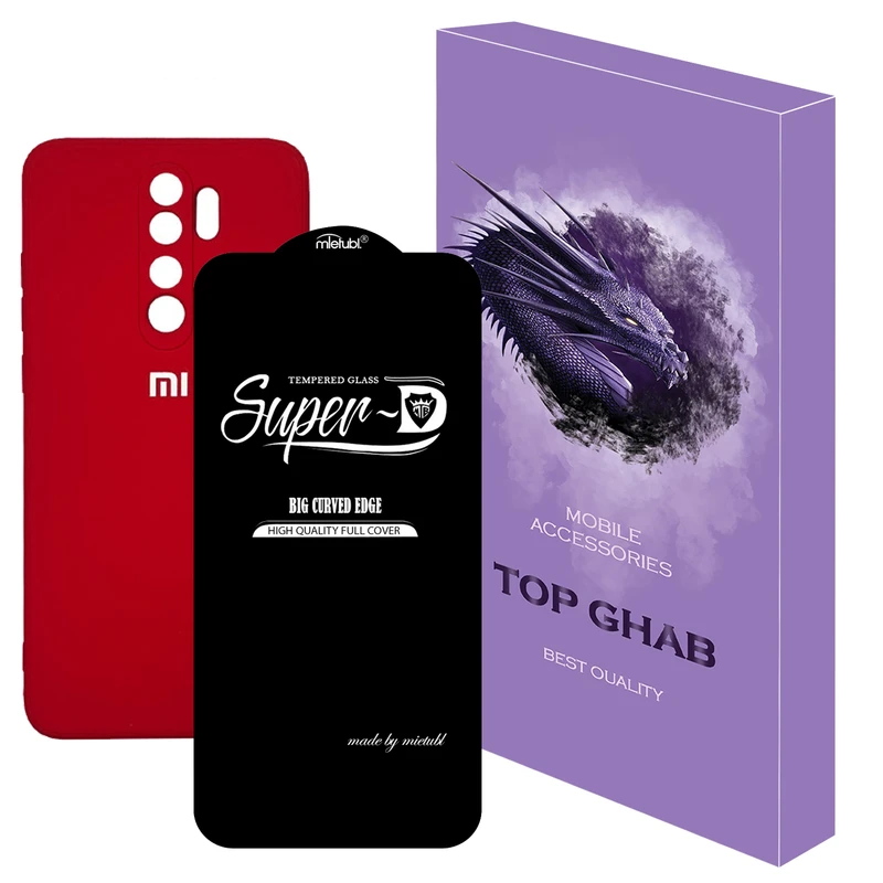 کاور تاپ قاب مدل 2SDL مناسب برای گوشی موبایل شیائومی Redmi Note 8 Pro به همراه محافظ صفحه نمایش