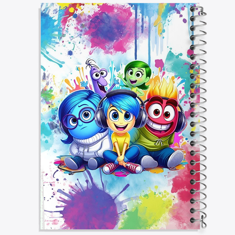 دفتر مشق 50 برگ خندالو طرح اینساید اوت (Inside Out) کد F6808