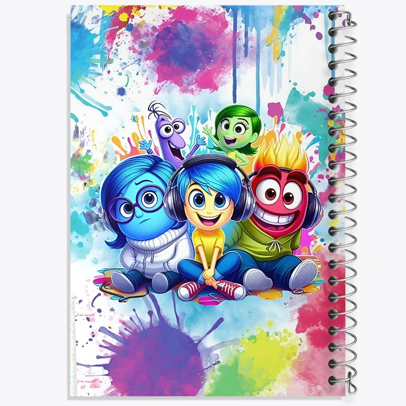 دفتر مشق 100 برگ خندالو طرح اینساید اوت (Inside Out) کد F6808