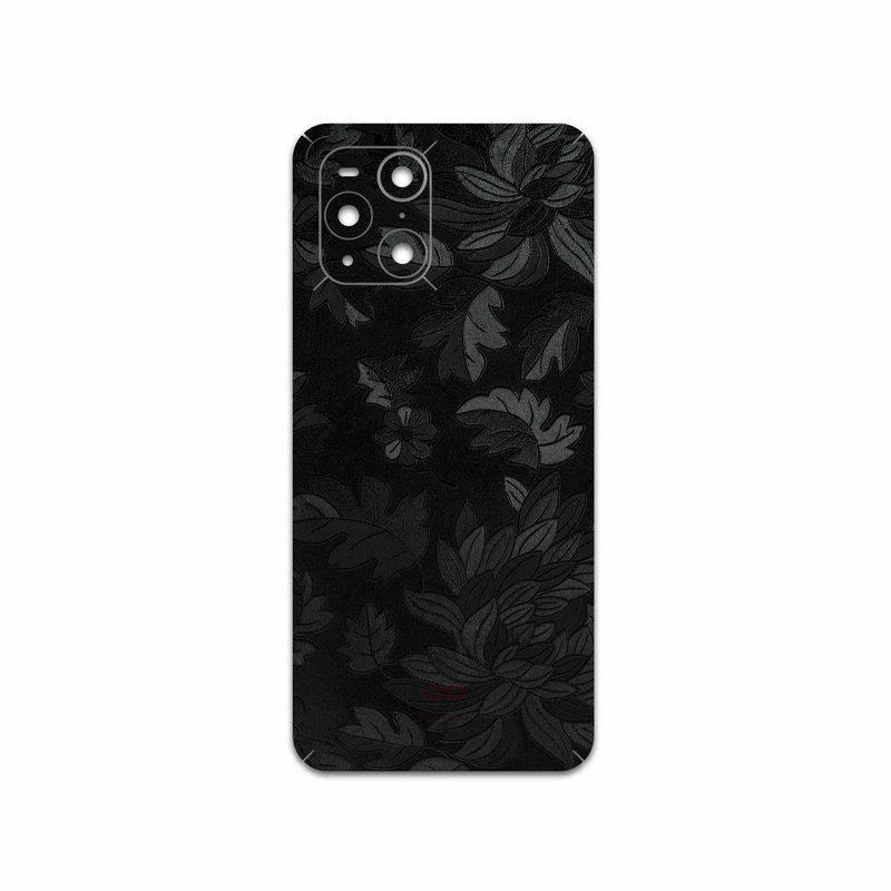 برچسب پوششی ماهوت مدل Black-Wildflower مناسب برای گوشی موبایل اپو Find X3 Pro