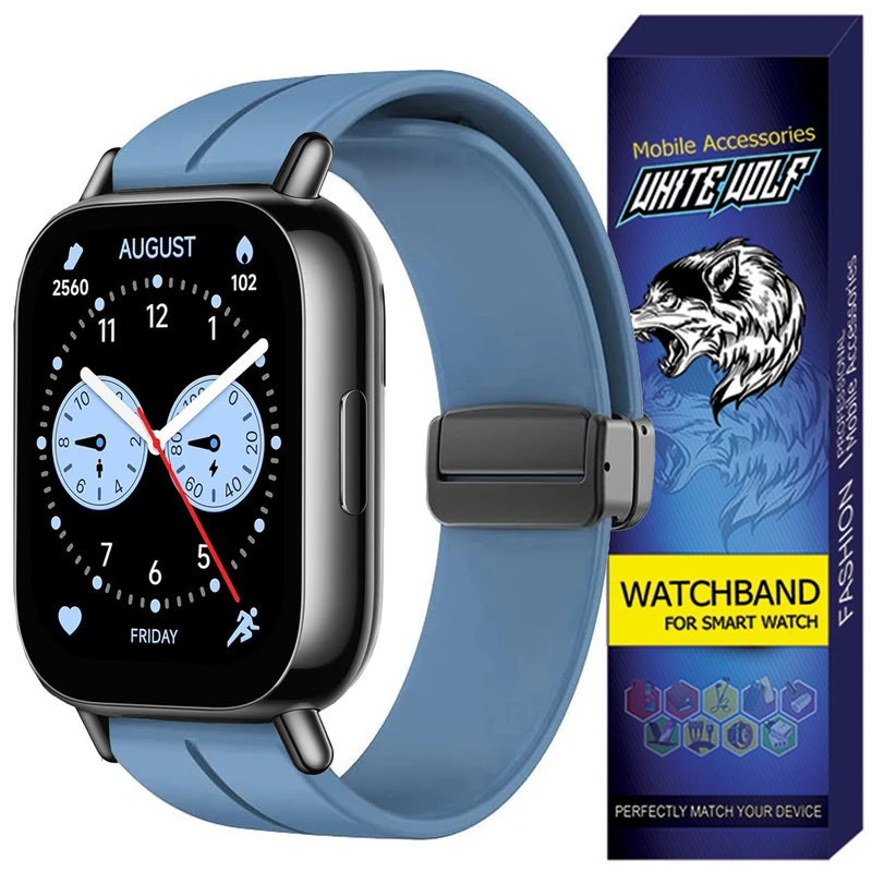 بند وایت ولف مدل MAGNETIC BUK مناسب برای ساعت هوشمند شیائومی Redmi Watch 5 Lite 22MM