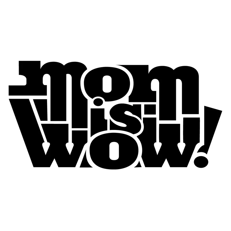 استیکر وی وین آرت طرح Mom is Wow کد S109