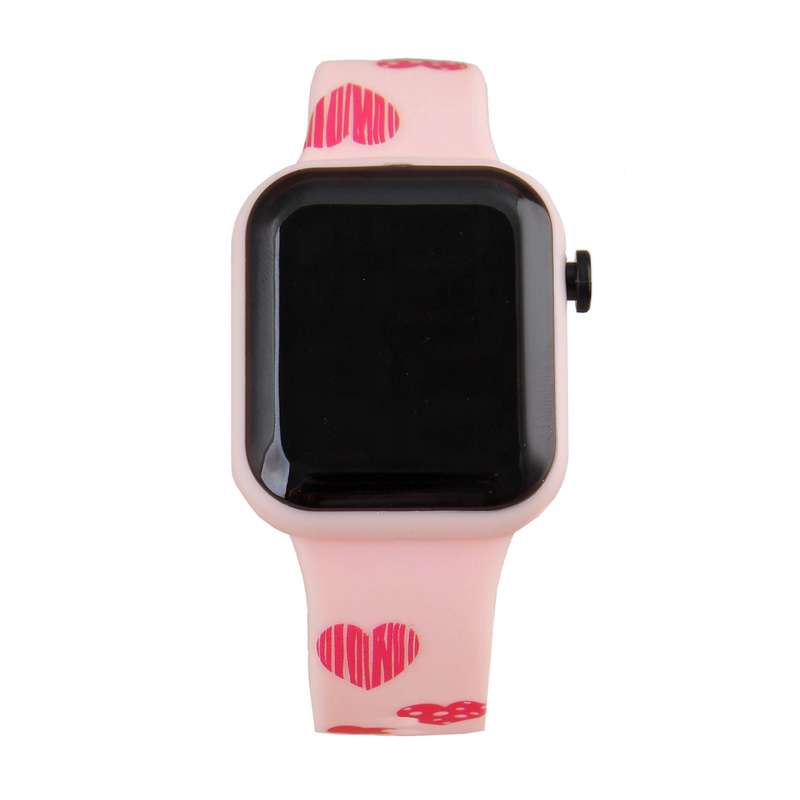 ساعت مچی دیجیتال زنانه مدل فانتزی قلبی بند سیلیکونی کد WHW_367